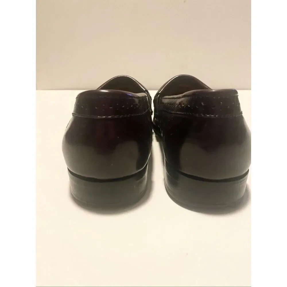 G.H. Bass Weejuns Tassel Loafer Leather Burgundy Mens 10D Preppy Classic